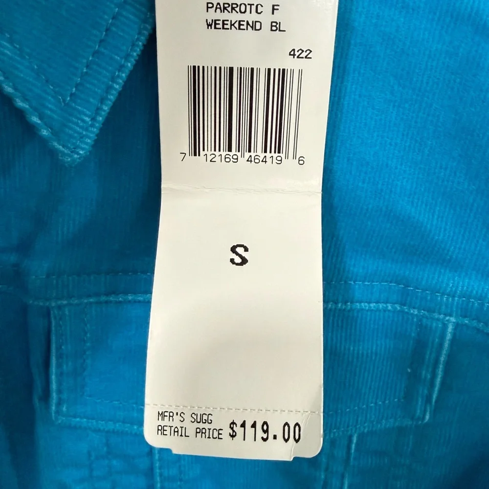 Ralph Lauren Bright Blue Corduroy Jacket Size Small - Picture 4 of 9